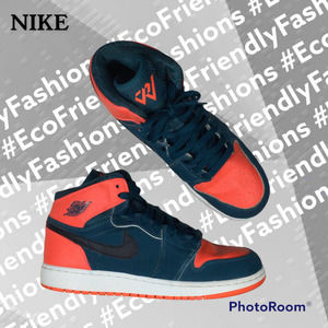Nike Youth Air Jordan 1 Retro High Russell Westbrook 705300-312 Sneaker Size 7 Y